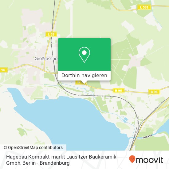 Hagebau Kompakt-markt Lausitzer Baukeramik Gmbh Karte