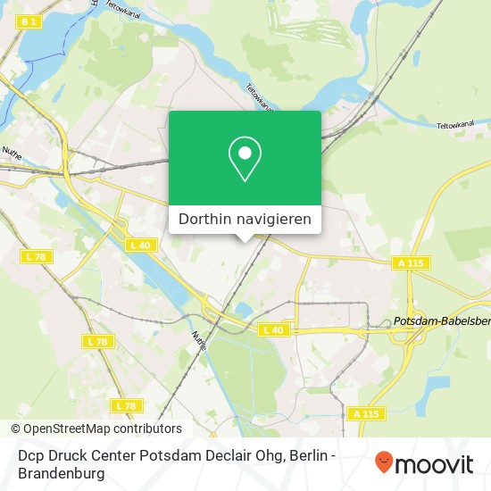 Dcp Druck Center Potsdam Declair Ohg Karte