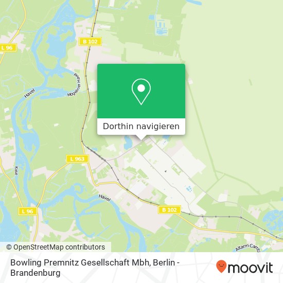 Bowling Premnitz Gesellschaft Mbh Karte