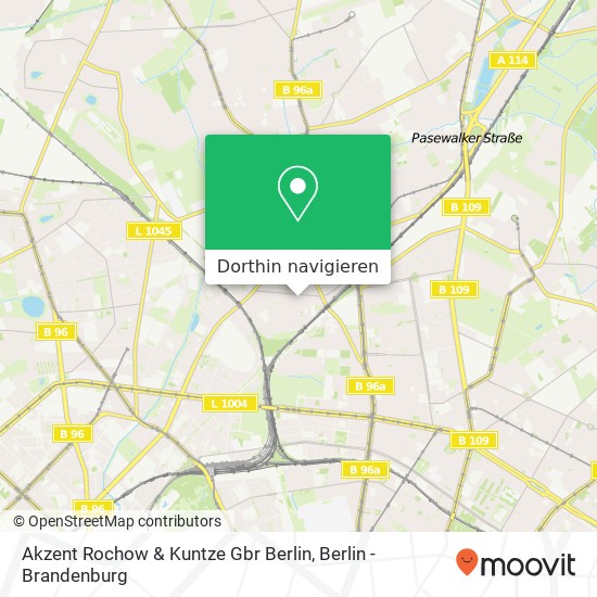 Akzent Rochow & Kuntze Gbr Berlin Karte