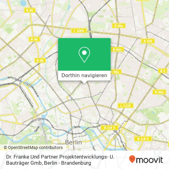 Dr. Franke Und Partner Projektentwicklungs- U. Bauträger Gmb Karte