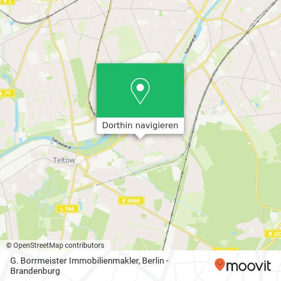 G. Borrmeister Immobilienmakler Karte