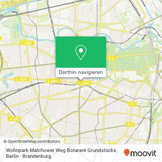 Wohnpark Malchower Weg Botarent Grundstücks Karte
