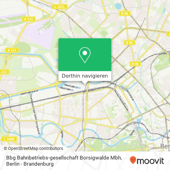 Bbg Bahnbetriebs-gesellschaft Borsigwalde Mbh Karte