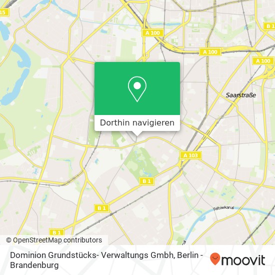 Dominion Grundstücks- Verwaltungs Gmbh Karte