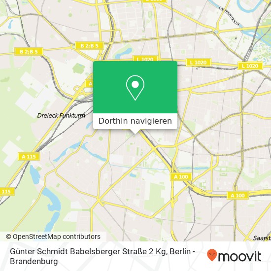 Günter Schmidt Babelsberger Straße 2 Kg Karte
