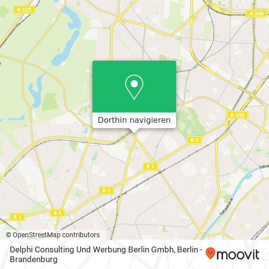 Delphi Consulting Und Werbung Berlin Gmbh Karte