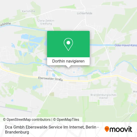 Dca Gmbh Eberswalde Service Im Internet Karte