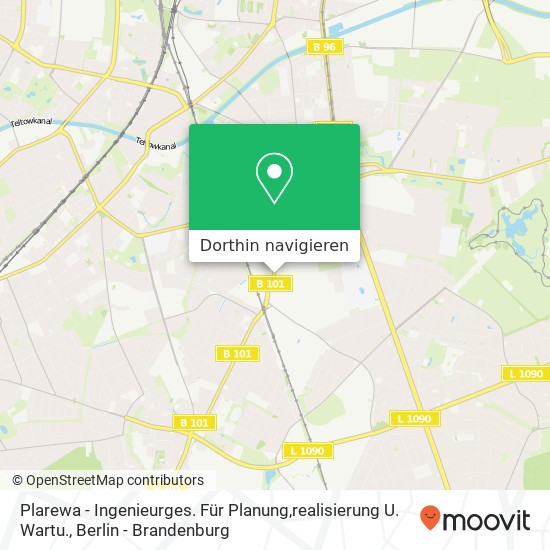 Plarewa - Ingenieurges. Für Planung,realisierung U. Wartu. Karte