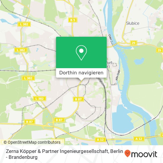 Zerna Köpper & Partner Ingenieurgesellschaft Karte