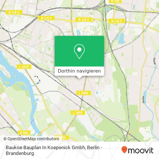 Baukoe Bauplan In Koepenick Gmbh Karte