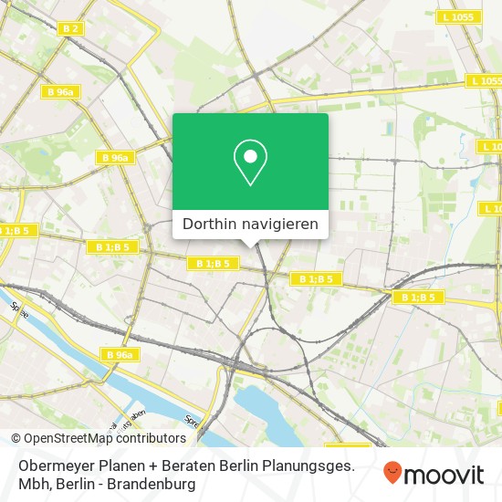 Obermeyer Planen + Beraten Berlin Planungsges. Mbh Karte