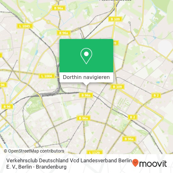 Verkehrsclub Deutschland Vcd Landesverband Berlin E. V. Karte