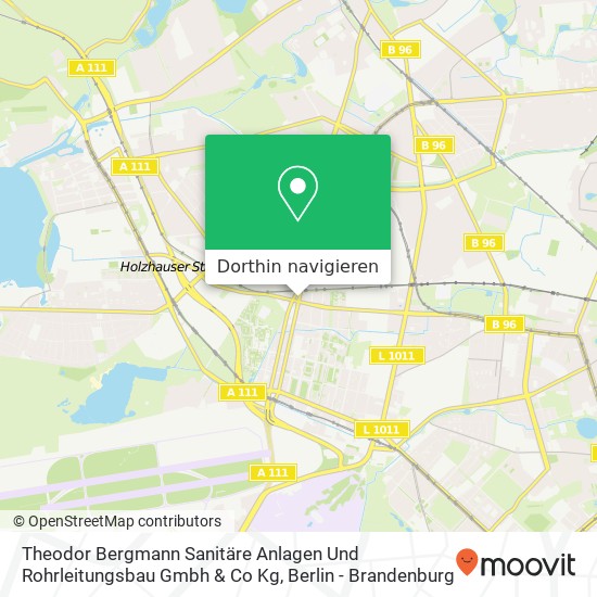 Theodor Bergmann Sanitäre Anlagen Und Rohrleitungsbau Gmbh & Co Kg Karte