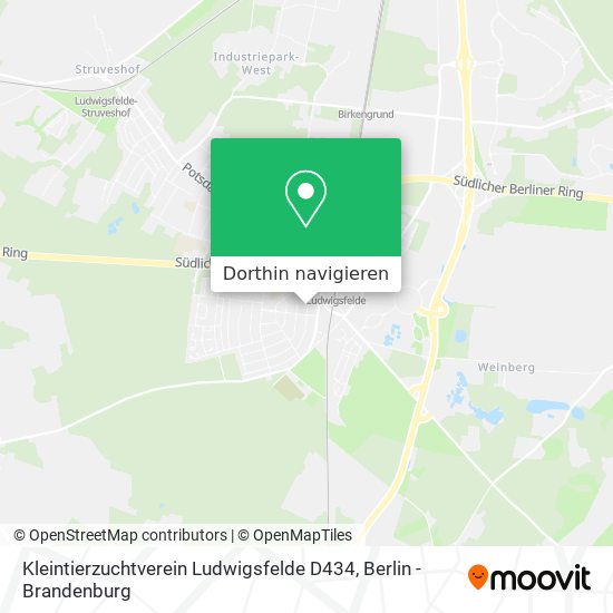 Kleintierzuchtverein Ludwigsfelde D434 Karte