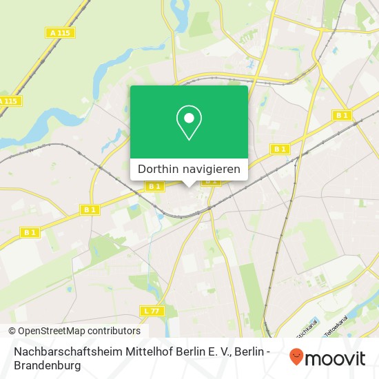 Nachbarschaftsheim Mittelhof Berlin E. V. Karte