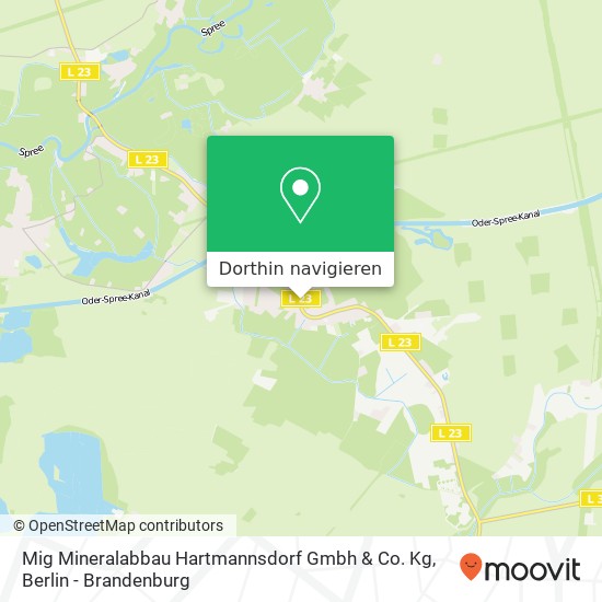 Mig Mineralabbau Hartmannsdorf Gmbh & Co. Kg Karte