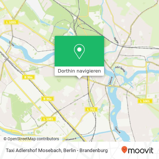Taxi Adlershof Mosebach Karte