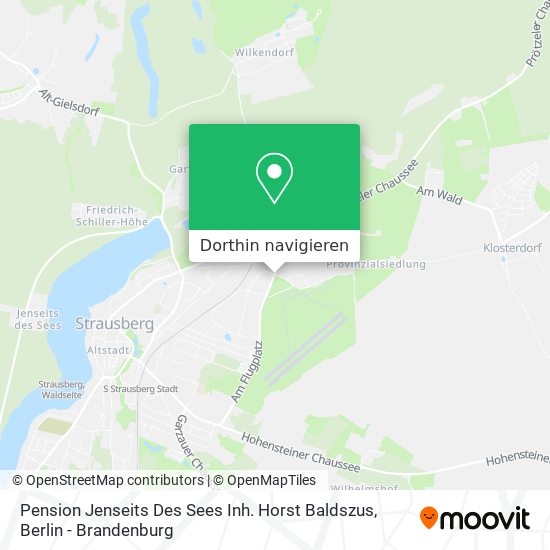 Pension Jenseits Des Sees Inh. Horst Baldszus Karte