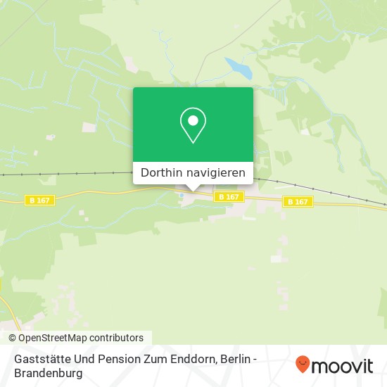 Gaststätte Und Pension Zum Enddorn Karte