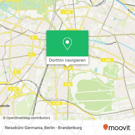 Reisebüro Germania Karte