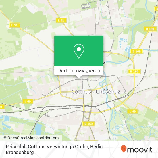 Reiseclub Cottbus Verwaltungs Gmbh Karte
