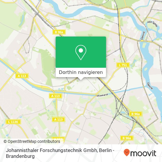 Johannisthaler Forschungstechnik Gmbh Karte