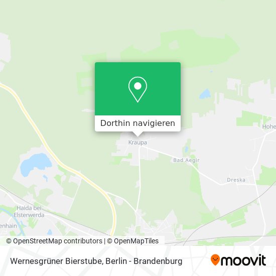 Wernesgrüner Bierstube Karte