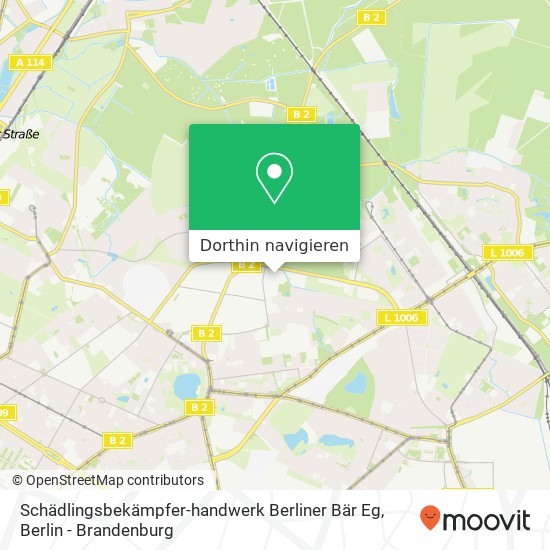 Schädlingsbekämpfer-handwerk Berliner Bär Eg Karte