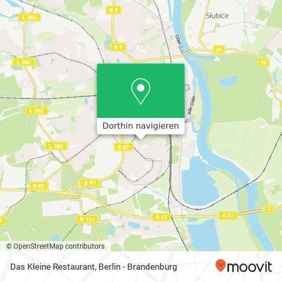 Das Kleine Restaurant Karte