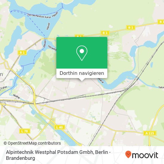 Alpintechnik Westphal Potsdam Gmbh Karte