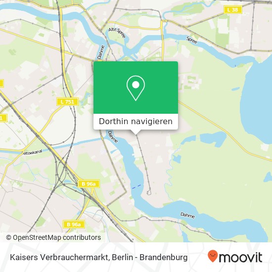 Kaisers Verbrauchermarkt Karte