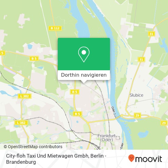 City-floh Taxi Und Mietwagen Gmbh Karte