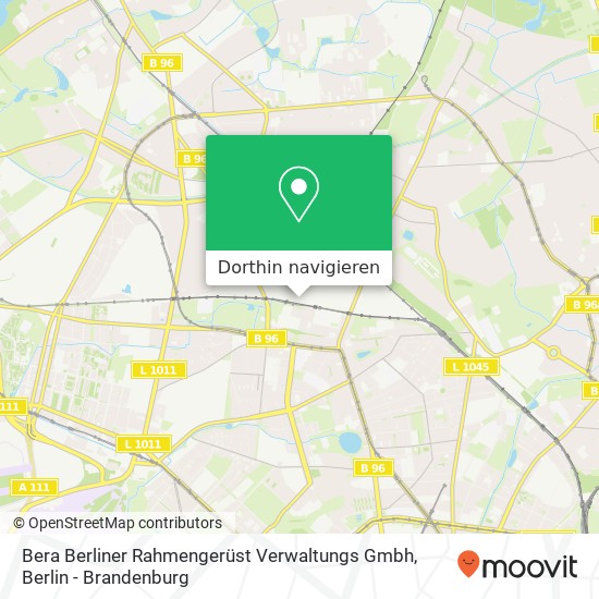 Bera Berliner Rahmengerüst Verwaltungs Gmbh Karte