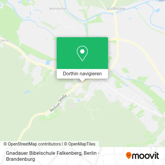 Gnadauer Bibelschule Falkenberg Karte
