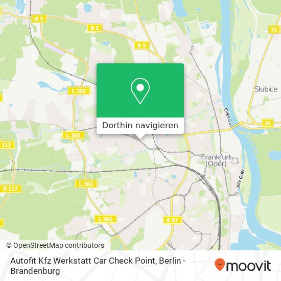 Autofit Kfz Werkstatt Car Check Point Karte