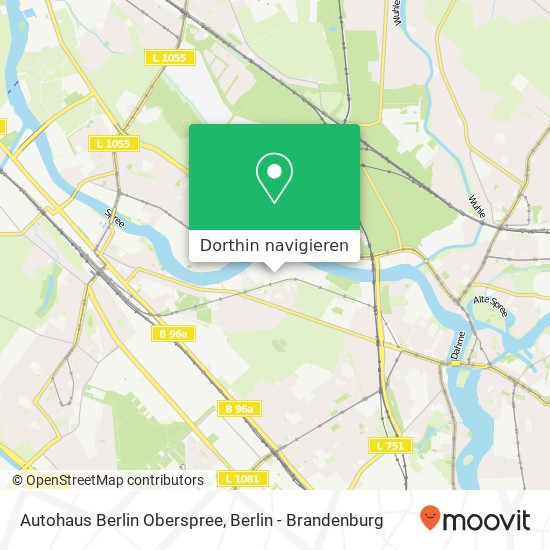Autohaus Berlin Oberspree Karte