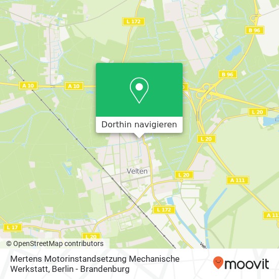 Mertens Motorinstandsetzung Mechanische Werkstatt Karte