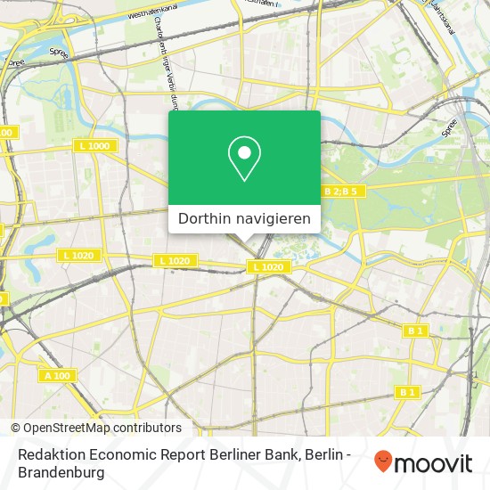 Redaktion Economic Report Berliner Bank Karte