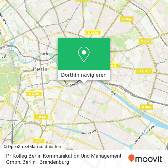 Pr Kolleg Berlin Kommunikation Und Management Gmbh Karte
