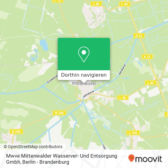 Mwve Mittenwalder Wasserver- Und Entsorgung Gmbh Karte