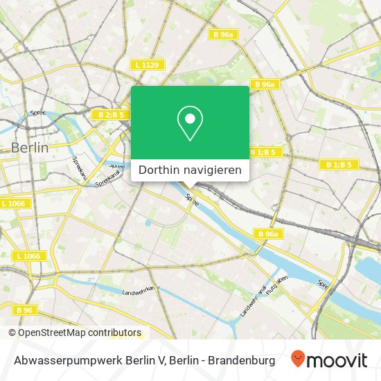 Abwasserpumpwerk Berlin V Karte