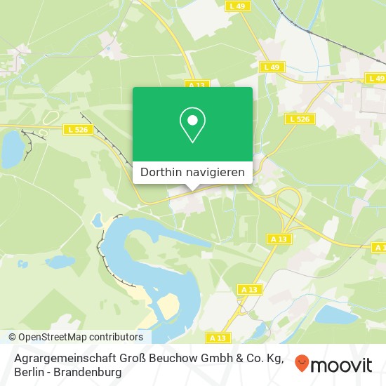 Agrargemeinschaft Groß Beuchow Gmbh & Co. Kg Karte