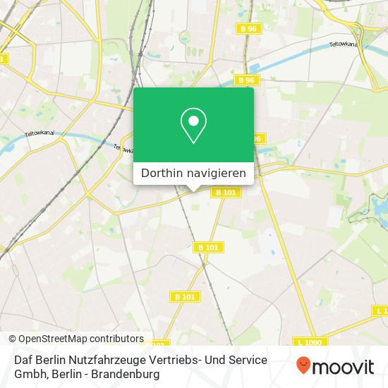 Daf Berlin Nutzfahrzeuge Vertriebs- Und Service Gmbh Karte