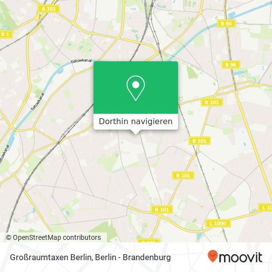 Großraumtaxen Berlin Karte