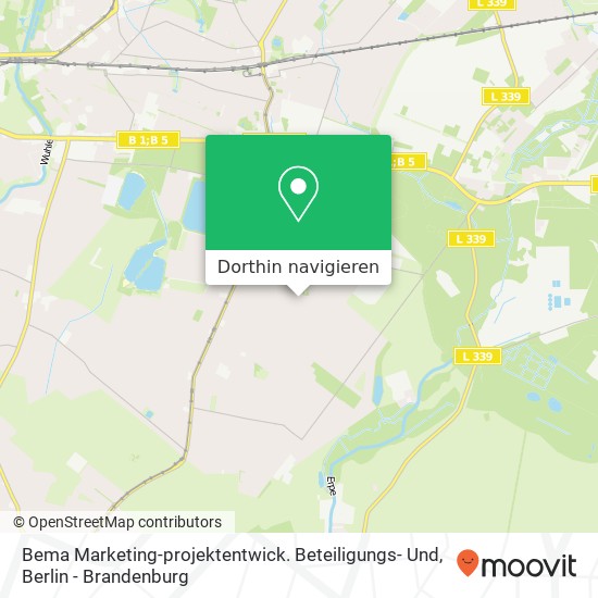 Bema Marketing-projektentwick. Beteiligungs- Und Karte