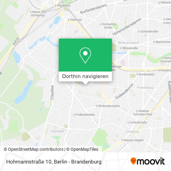 Hohmannstraße 10 Karte