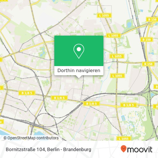Bornitzstraße 104, Lichtenberg, 10365 Berlin Karte