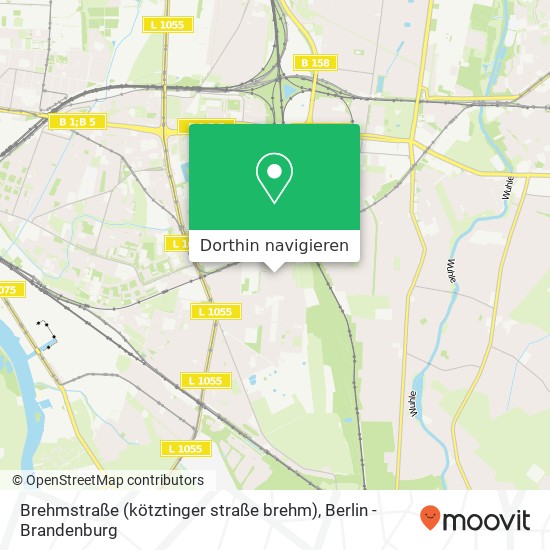Brehmstraße (kötztinger straße brehm), Karlshorst, 10318 Berlin Karte
