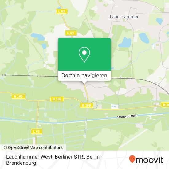 Lauchhammer West, Berliner STR. Karte